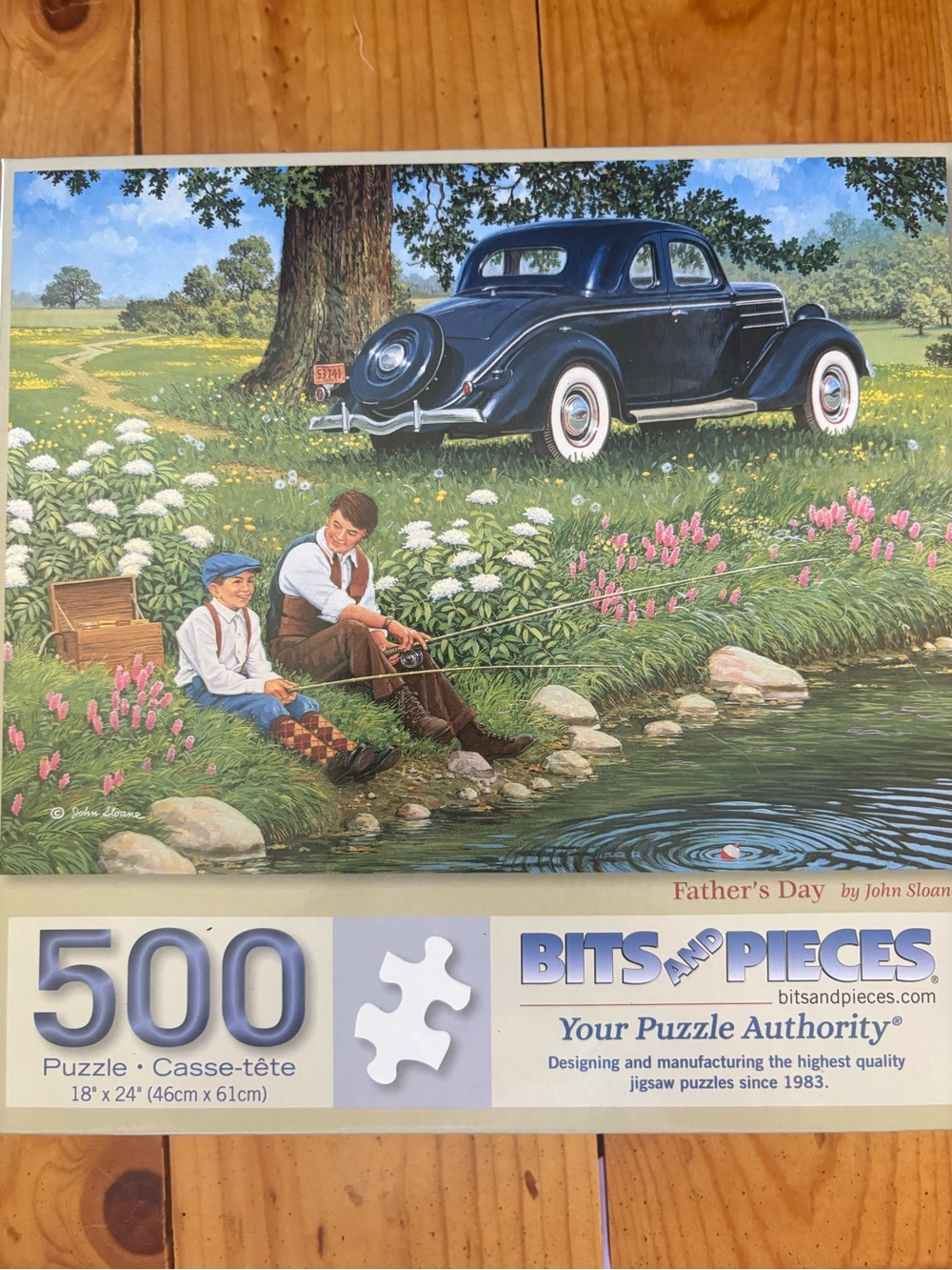 Bits and Pieces 'Father's Day' 500-Piece Jigsaw Puzzle - Blue, Green